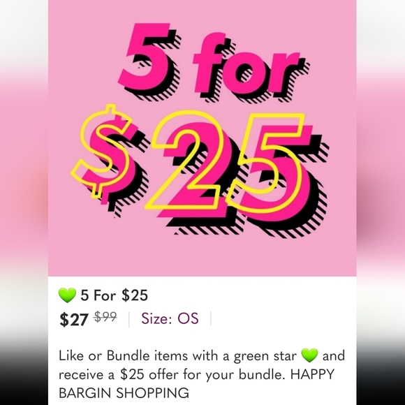 💚 5 For $25 - Picture 2 of 2